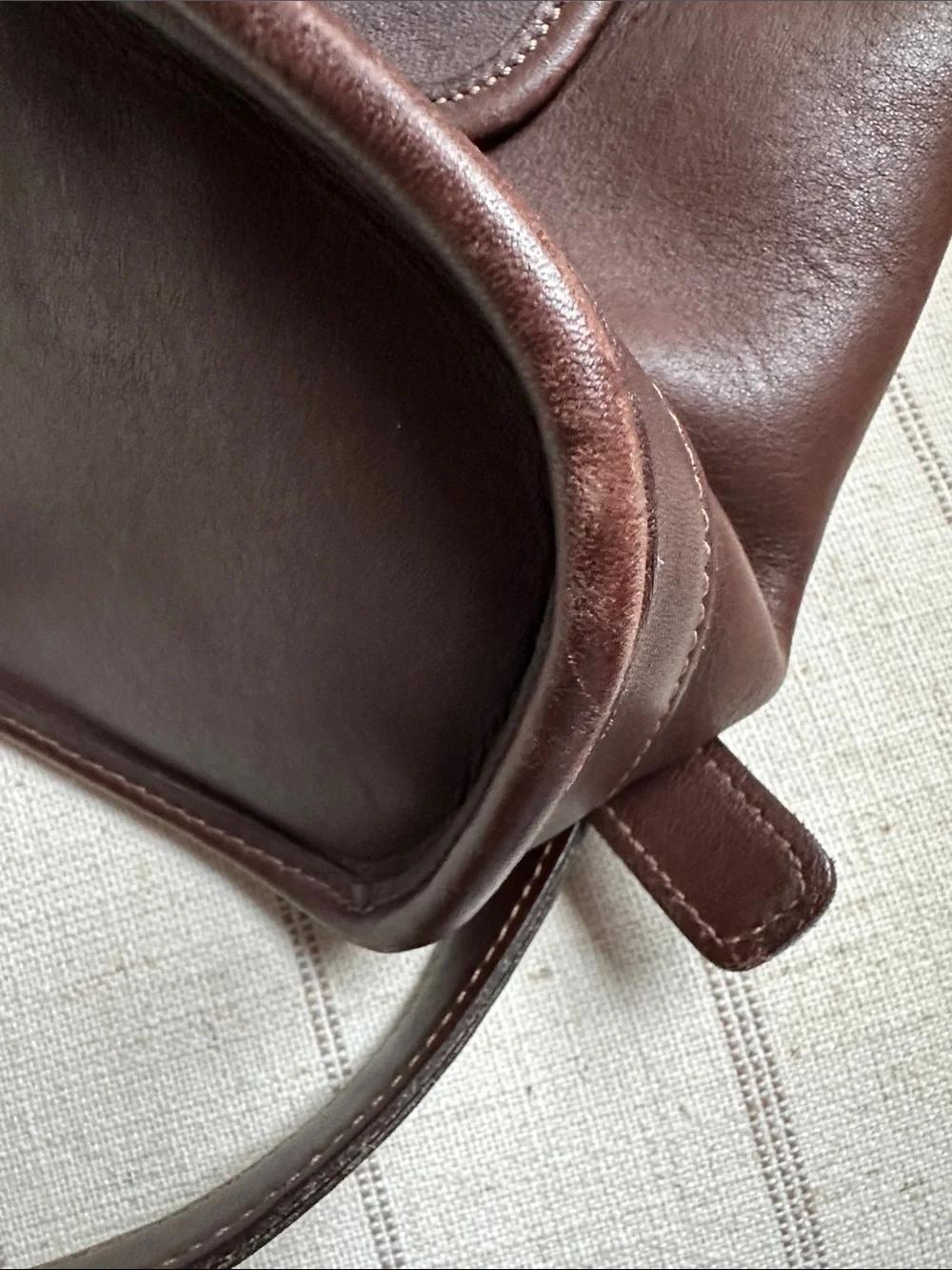 Coach Brown Leather Backpack